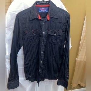 Black button down shirt